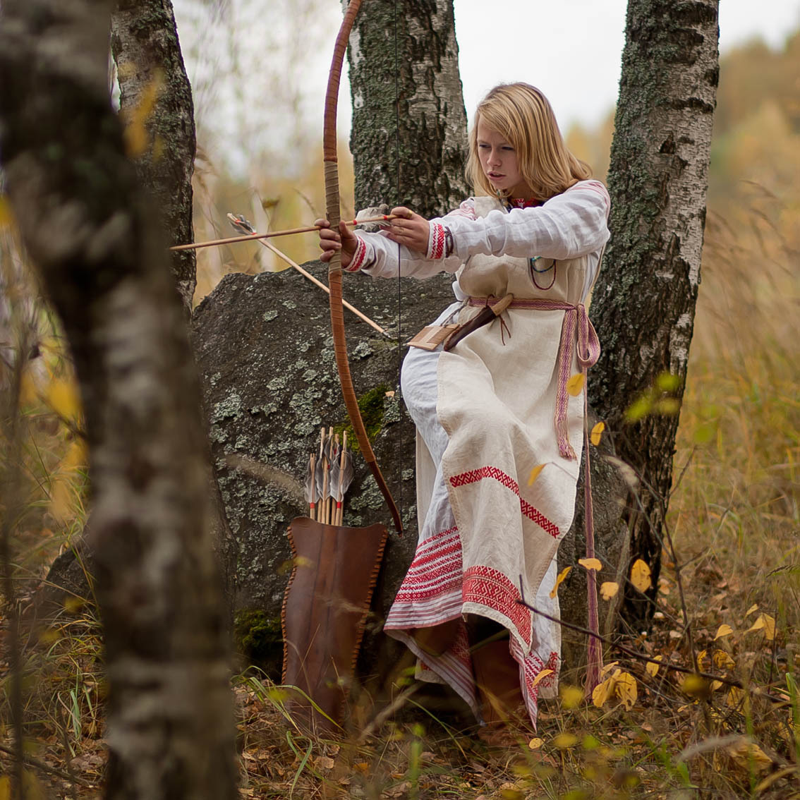 Sexy photo Girls in Slavic costumes in Davao